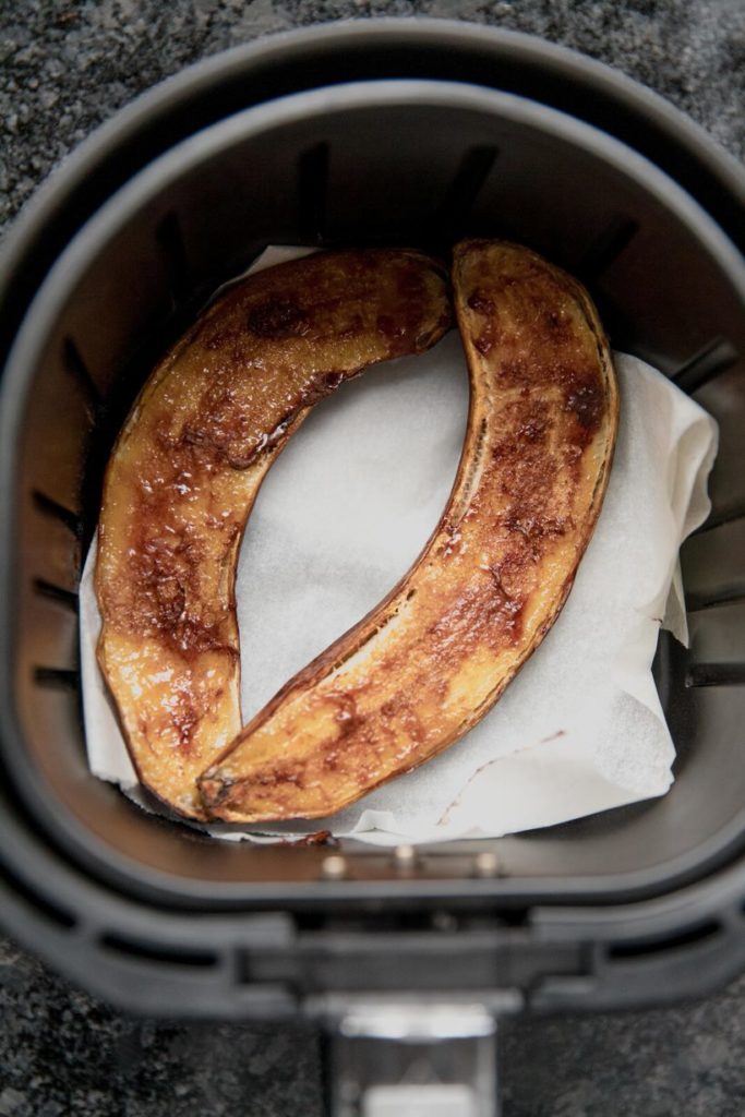 Air Fryer Bananas Foster