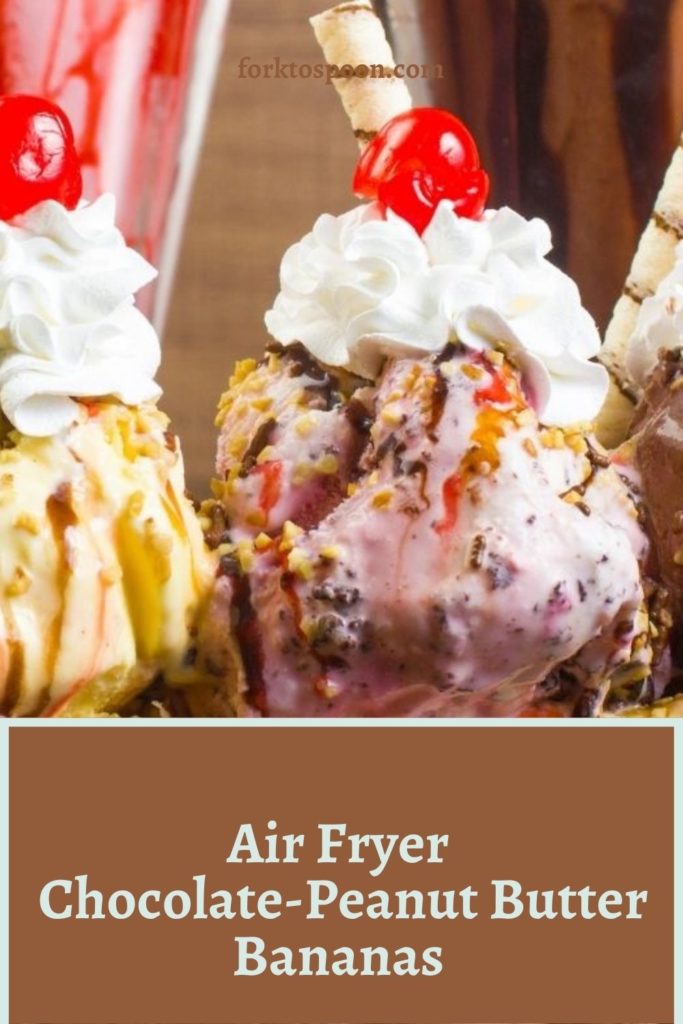 Air Fryer Chocolate-Peanut Butter Bananas