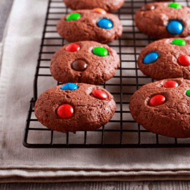 Easy Air Fryer Christmas Brownie Mix Cookies