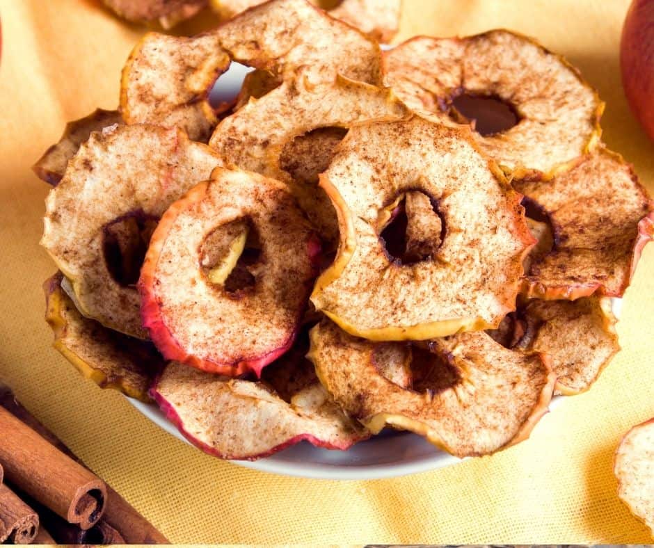 Air Fryer Cinnamon Apple Chips