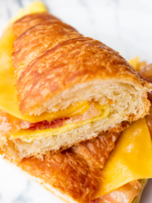 Air Fryer Copycat Dunkin Donuts Maple Bacon Croissants