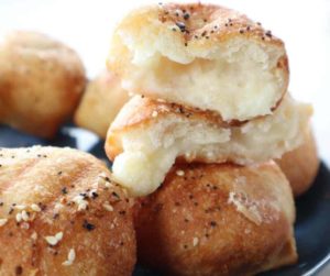 Air Fryer Cream Cheese-Stuffed Bagel Bites