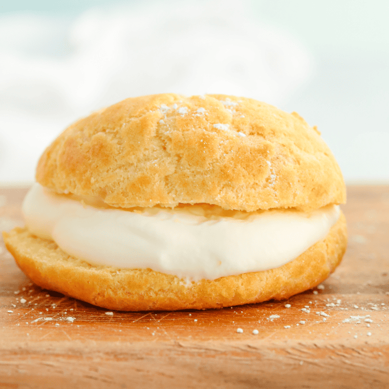 Golden, crispy Air Fryer Cream Puffs with a soft, creamy filling.