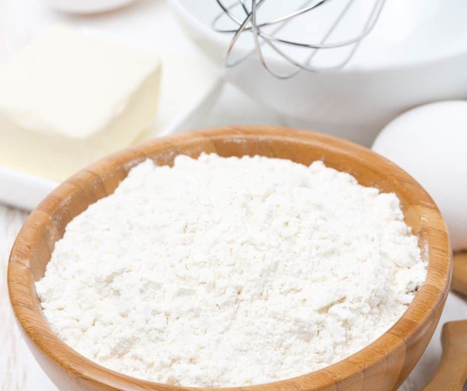 Ingredients Needed For Air Fryer Pie Crust on kitchen table.