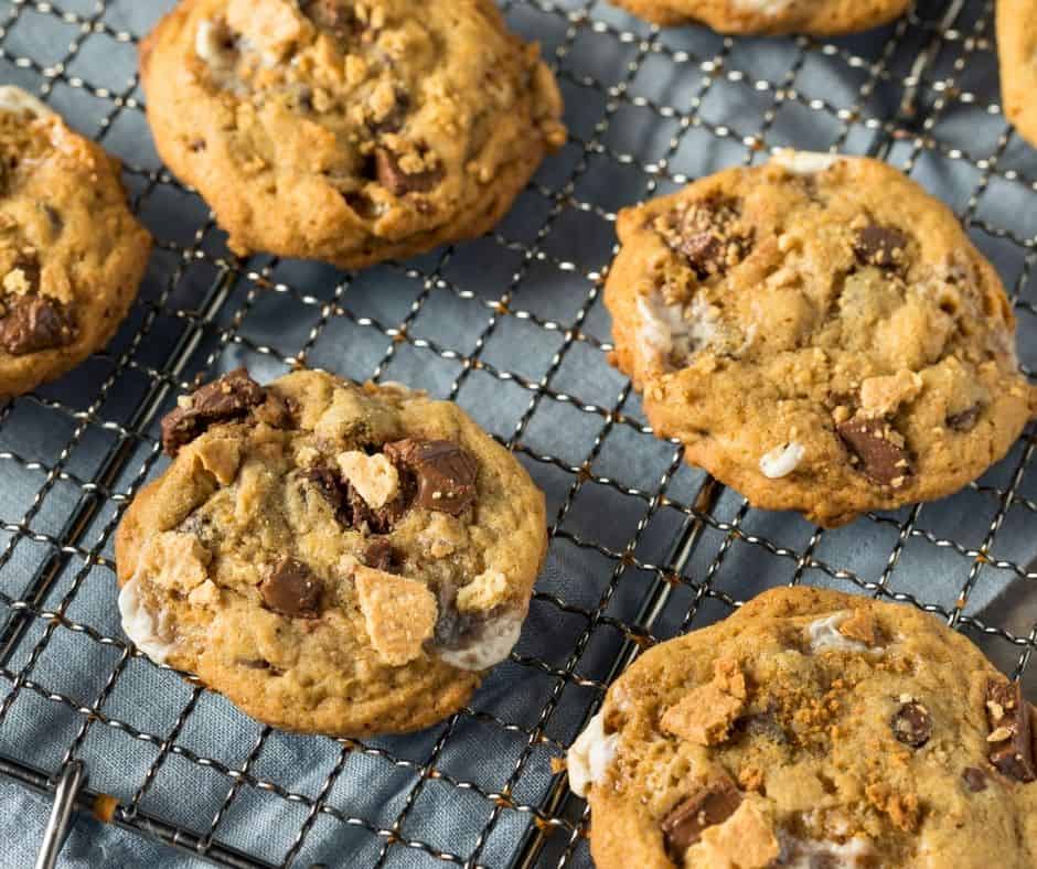 Air Fryer S'mores Cookies