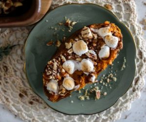 Air Fryer Twice Baked Sweet Potatoes