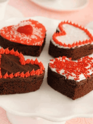 Air Fryer Valentine's Day Brownies