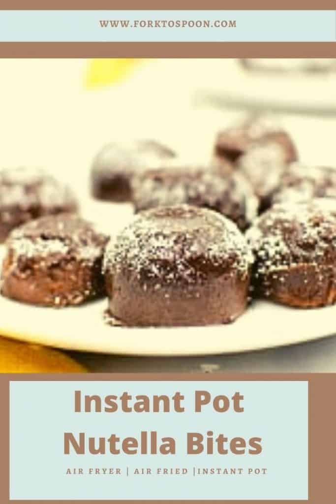 Instant Pot Nutella Bites