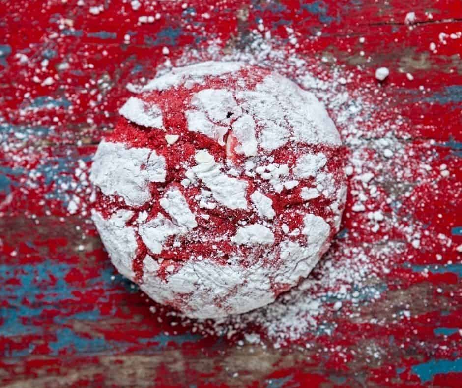 Air Fryer Red Velvet Cake Mix Cookies