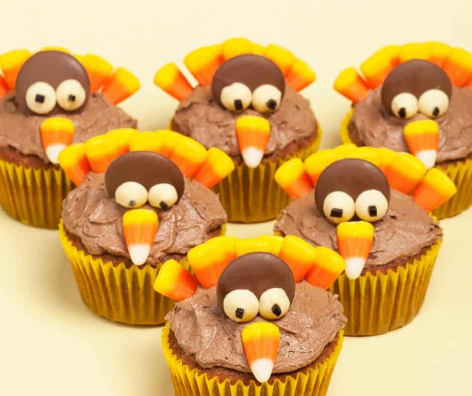Air Fryer Turkey Cupcakes