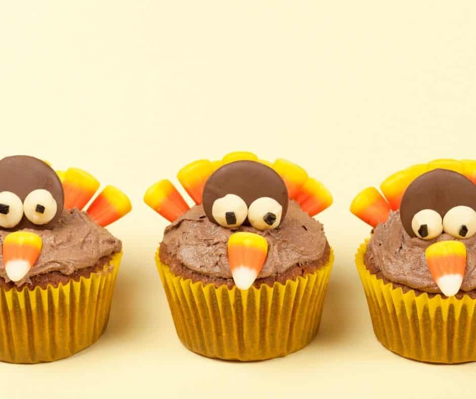 Air Fryer Turkey Cupcakes