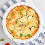 air fryer zucchini onion pie
