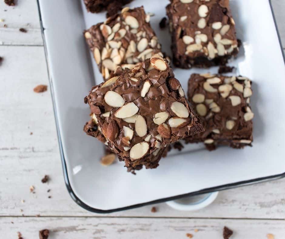 Air Fryer Almond Joy Brownies