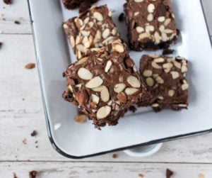 Air Fryer Almond Joy Brownies