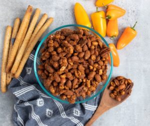 Air Fryer Barbecue Roasted Mixed Nuts
