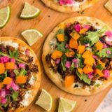 Air Fryer Blackened Salmon Naan Tacos