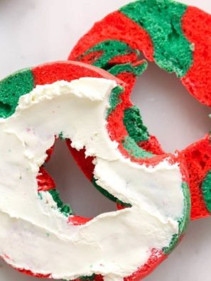 Air Fryer Christmas Bagels