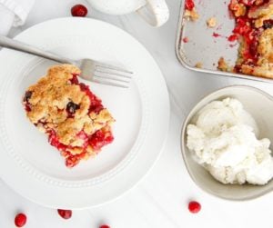 Air Fryer Cranberry Crumble Bars