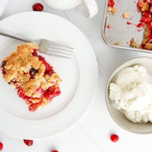 Air Fryer Cranberry Crumble Bars