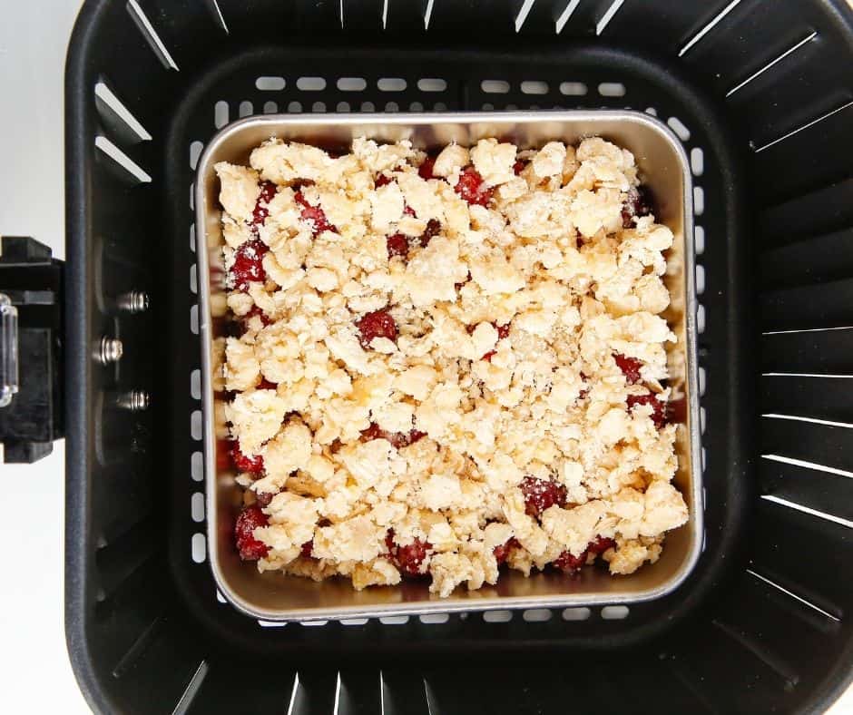Air Fryer Cranberry Crumble Bars