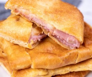 Air Fryer Homemade Ham and Cheese Pockets