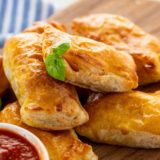 Air Fryer Pepperoni Basil Tomato Puffs