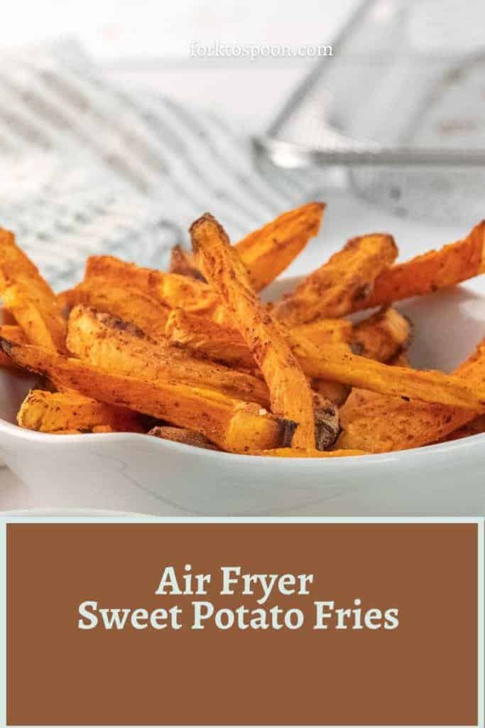 side view of sweet potato home fries ready to serve