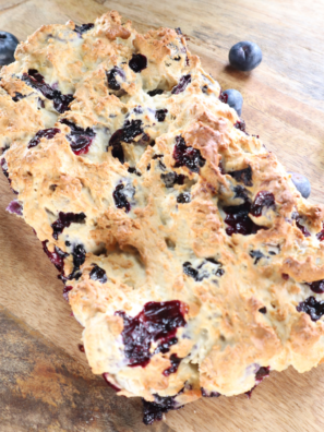 Air Fryer Blueberry Ice-Cream Bread