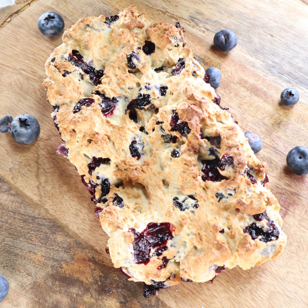 Air Fryer Blueberry Ice-Cream Bread