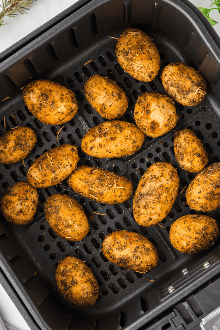 Crispy and golden air fryer canned potatoes, perfectly seasoned and cooked to perfection in just minutes.
