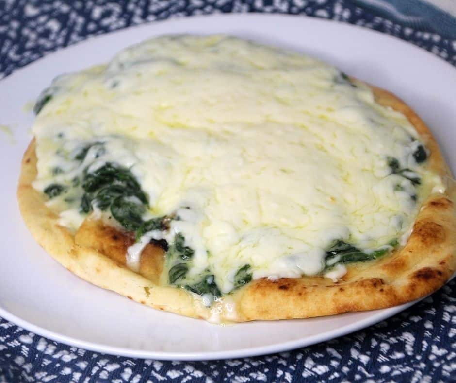 Air Fryer Florentine Flat Bread Pizza