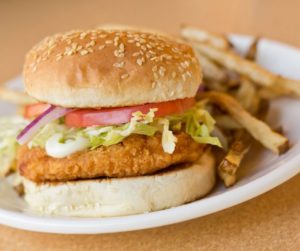 Air Fryer Chicken Patty Sandwiches