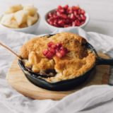 Air Fryer Apple and Pomegranate Cobbler