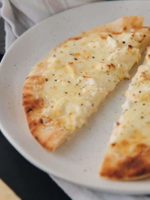Air Fryer Panera Copycat Four Cheese Flatbread
