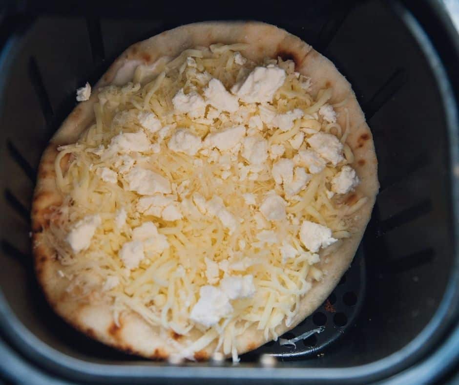 air fryer panera copycat four cheese flatbread