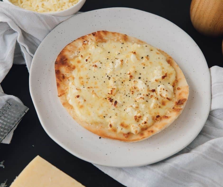 air fryer panera copycat four cheese flatbread