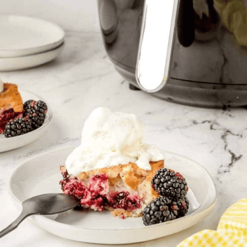 Air Fryer Blackberry Cobbler