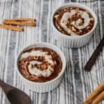 Air Fryer Cinnamon Roll Baked Oatmeal