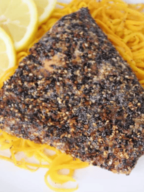 Air Fryer Everything Bagel Salmon