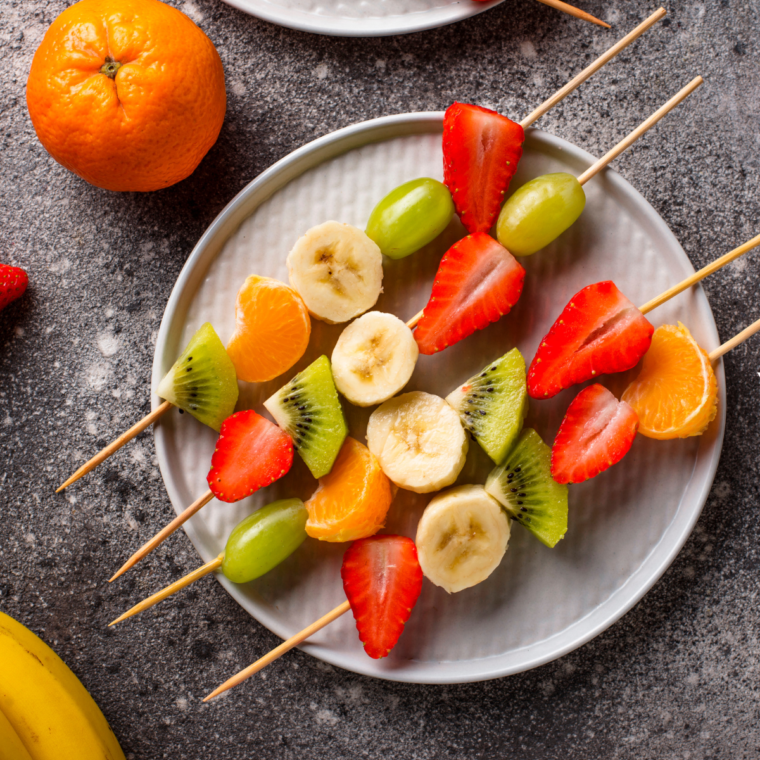 Air Fryer Fruit Skewrs