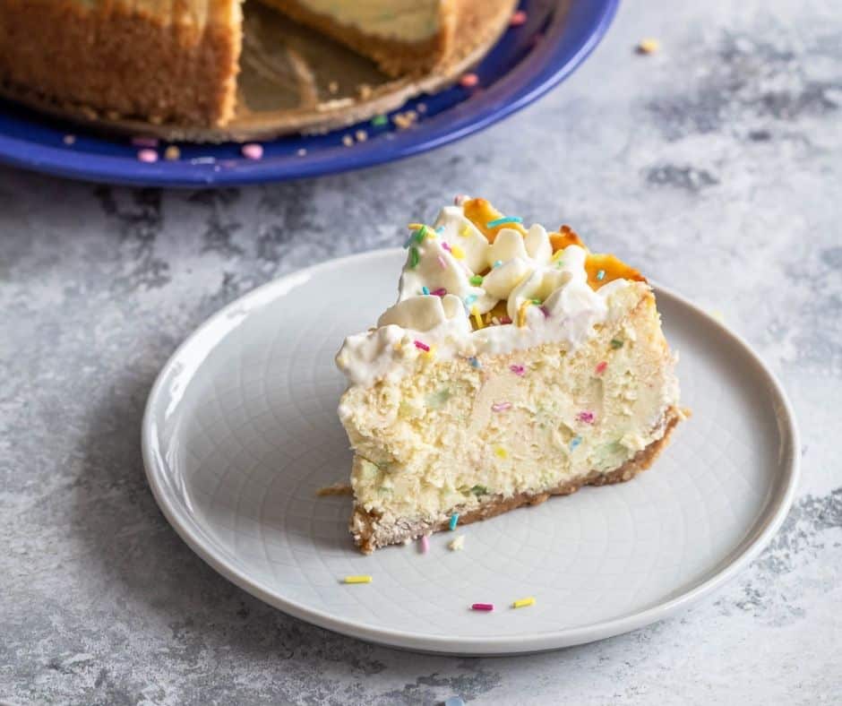 Air Fryer Funfetti Cheesecake