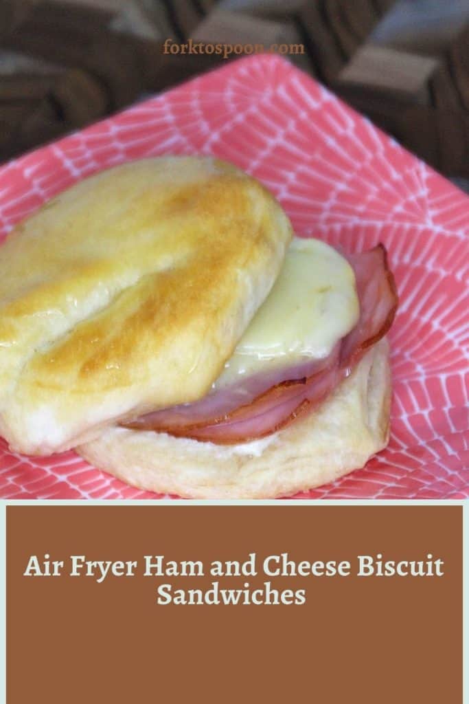 Air Fryer Ham and Cheese Biscuit Sandwiches