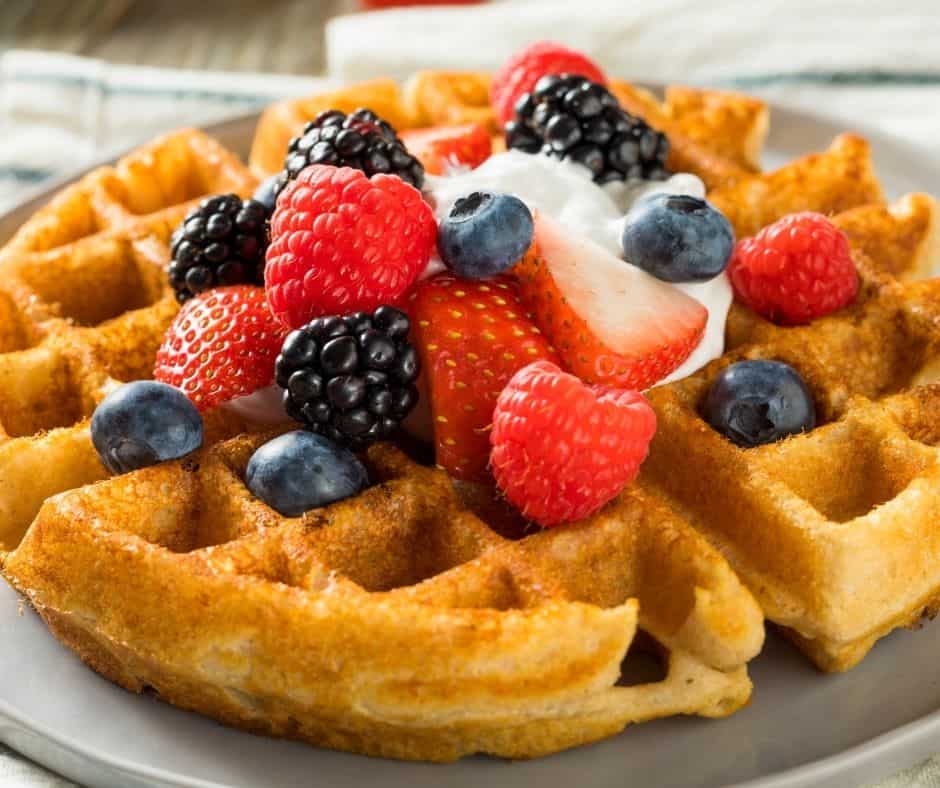 Air Fryer Kodiak Cake Waffles
