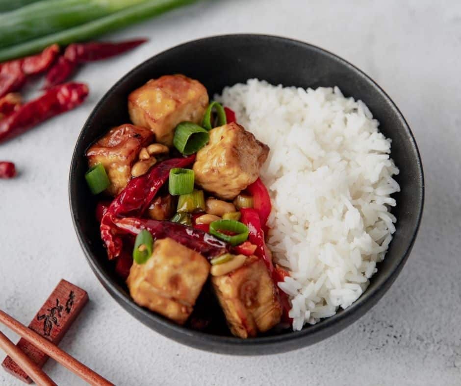 Air Fryer Kung Pao Tofu