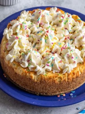 Air Fryer Funfetti Cheesecake