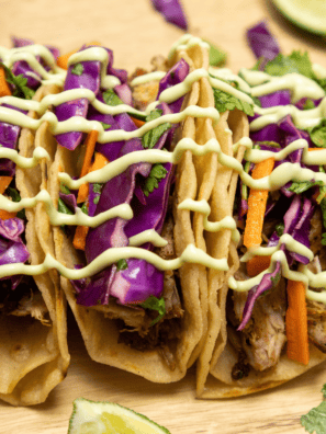Air Fryer Pork Carnitas -- If you have been looking for a perfect way to cook carnitas or something new for dinner, look no further than this delicious recipe! Perfectly roasted pork bursting with flavor and served with your favorite toppings makes for a fantastic dinner that the whole family will love
