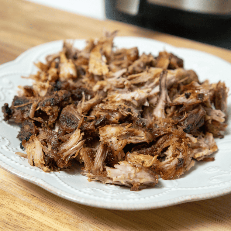 Serve: Serve the Air Fryer Pork Carnitas in warm tortillas as tacos, taco salad, in burritos, or as a topping for nachos. Garnish with your favorite toppings, such as chopped onions, cilantro, salsa, guacamole, or lime wedges. Enjoy your homemade Air Fryer Pork Carnitas with all the delicious flavors and crispy textures you crave. It's a delightful Mexican-inspired dish made with the convenience of your air fryer! ​