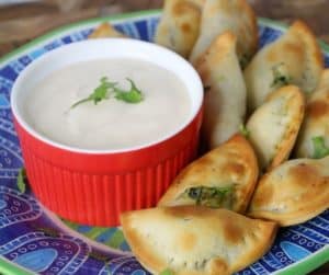 Air Fryer Spinach and Cheese Empanadas