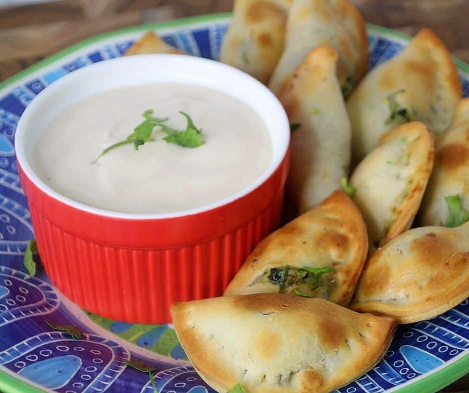 Air Fryer Spinach and Cheese Empanadas