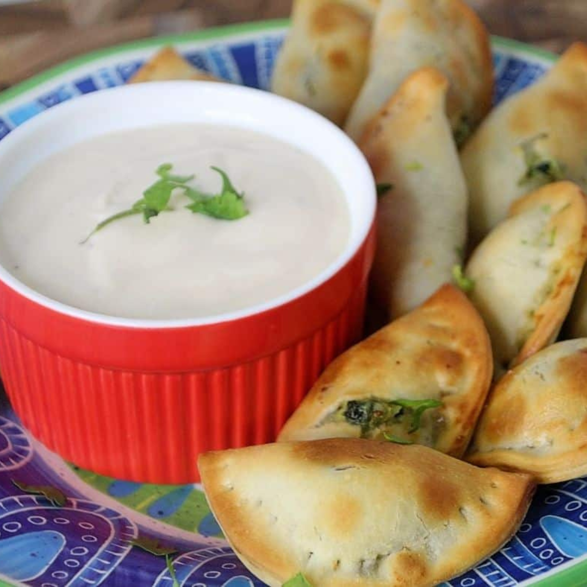 Air Fryer Spinach and Cheese Empanadas